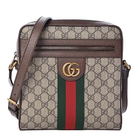 gucci brown gg supreme ophidia pouch|gucci ophidia suede.